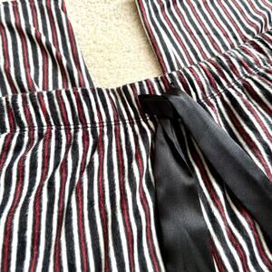 Nautica Fleece Pajama Pants with Satin Ribbon  Ladies Large